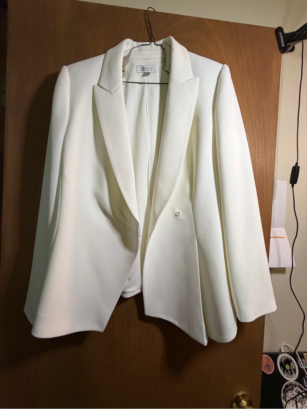 Tahari ASL Cream Two-Piece Blazer and Skirt Set size 10 - Picture 6 of 15